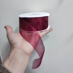 روبان حریر تور 4 سانت 50یارد - Image 2