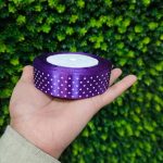 روبان ساتن طرح دار 2/5 سانت - Image 2