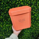 باکس خارجی درب دار مقوایی ضخیم رنگ نارنجی