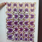 پروانه مقوایی رنگی