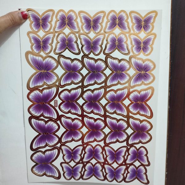 پروانه مقوایی رنگی