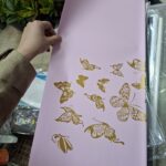 کاغذ ضدآب پروانه طلایی 5عددی - Image 4